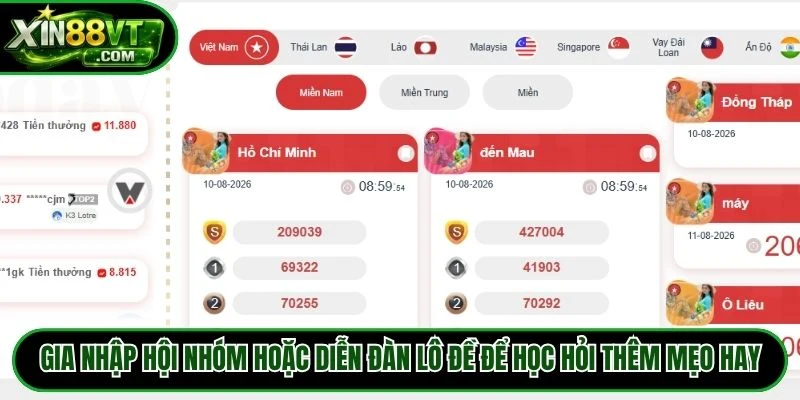 Gia nhập hội nhóm hoặc diễn đàn lô đề để học hỏi thêm mẹo hay